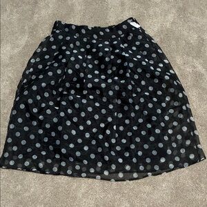 Stylish Black Polka Dot Skirt Her Destiny